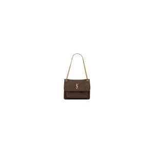 SUNSET MEDIUM CHAIN BAG IN SMOOTH LEATHER