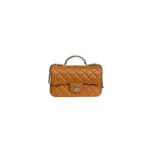 Ch*el coco handle bag small