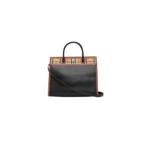 Monogram Stripe e-canvas tote